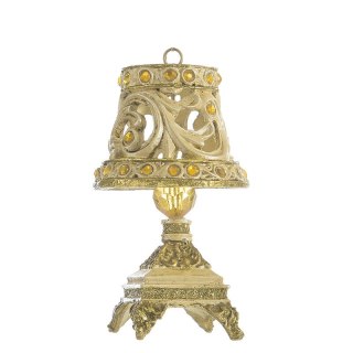 OZDOBA ŚWIĄTECZNA LAMP 1 9 CM ZŁOTY