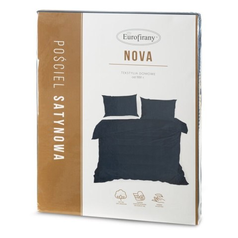 KOMPLET POŚCIELI NOVA3 140 X 200 CM CIEMNOGRANATOWY KOMPLET POŚCIELI NOVA3 140 X 200 CM CIEMNOGRANATOWY